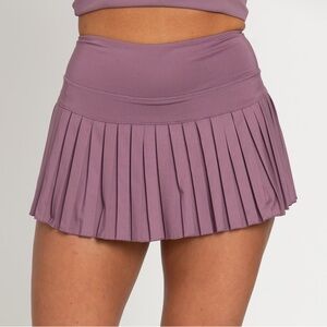 Plum gold hinge skirt